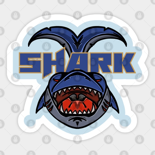 Dangerous Shark Sticker by RiyanRizqi